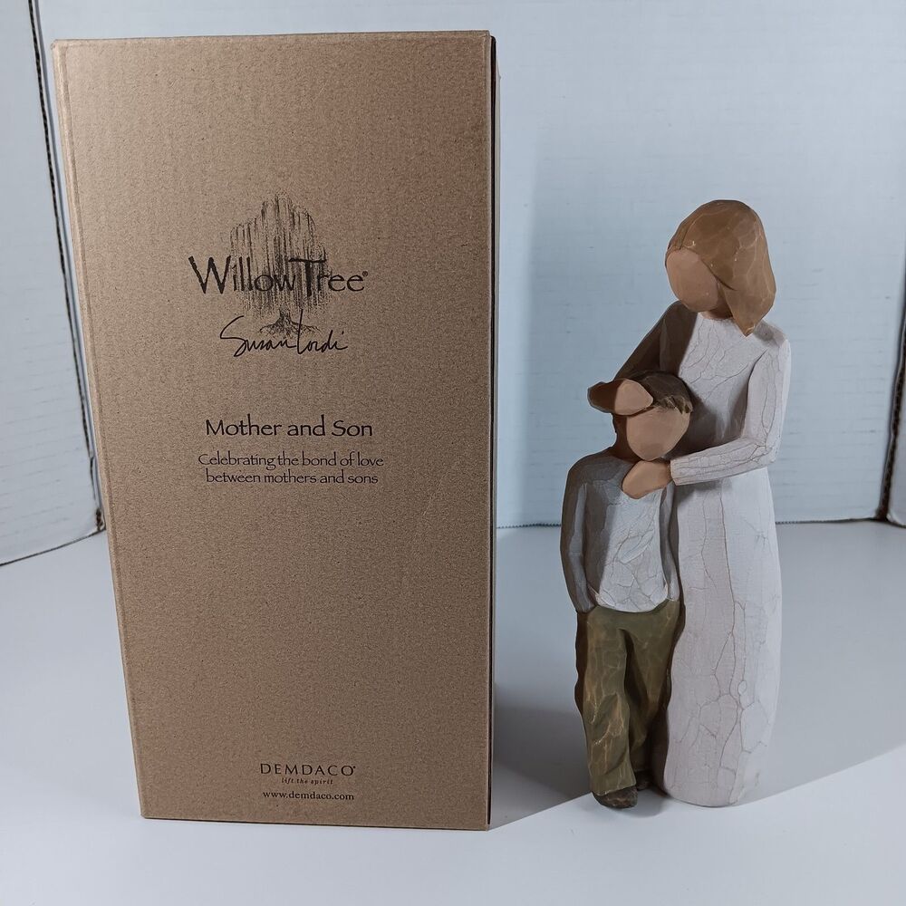 Demdaco Willow Tree Mother and Son Figurine Susan Lordi 2002 Resin NIB Family